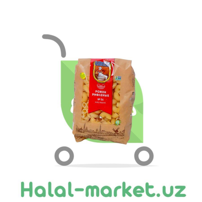 Макароны AMERIA Рожки Рифленые 400гр