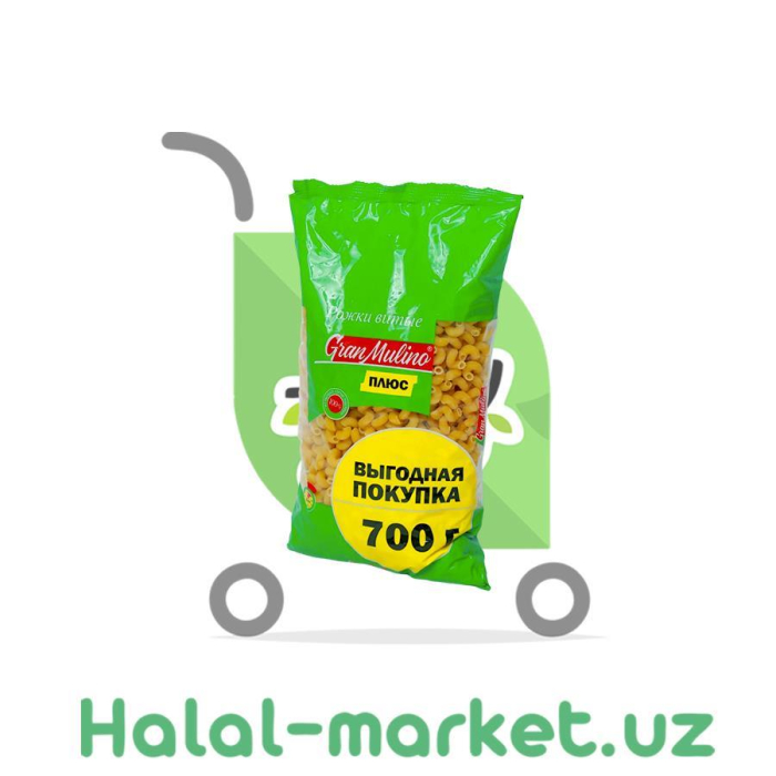 Макароны GRAN MULINO Рожки Витые 700гр