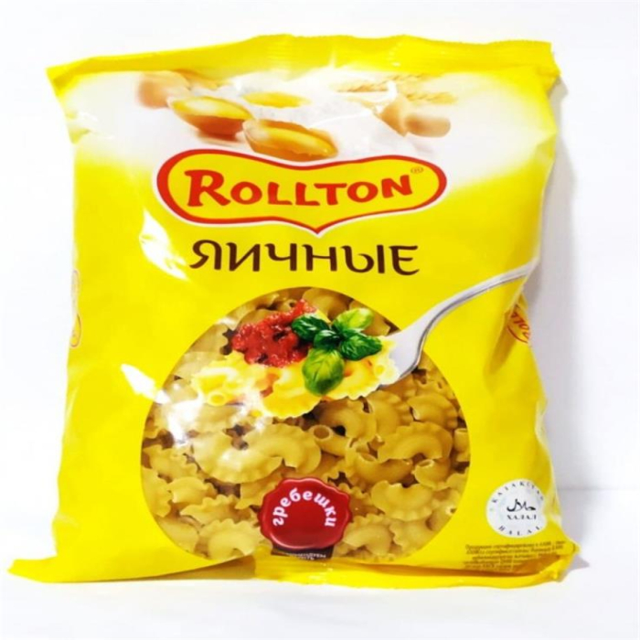 Макароны РОЛЛТОН Гребешки яичные 400гр