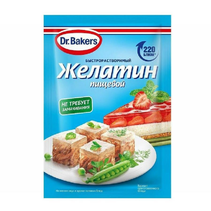 Dr.Bakers Желатин пищевой 30гр