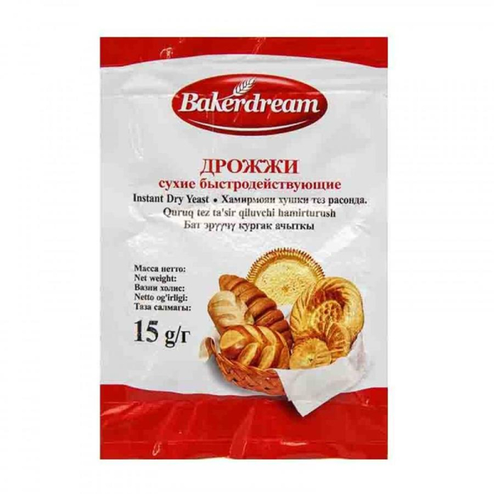 Дрожжи BAKERDREAM 15гр