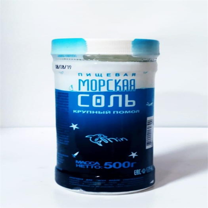 Соль ININ Морская крупный помол 500гр
