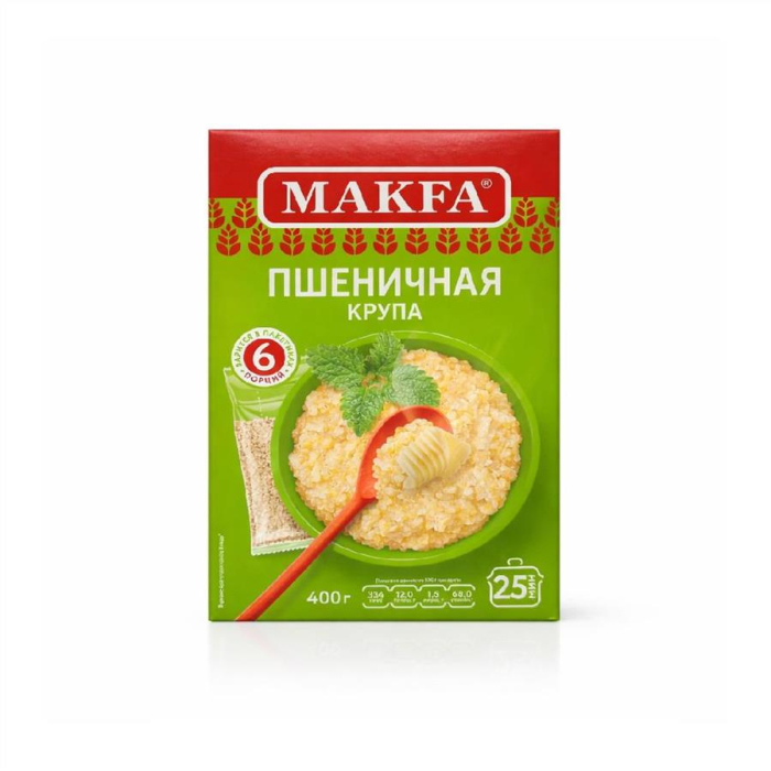 Крупа Пшеничная MAKFA 400гр (кор)
