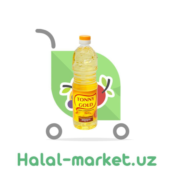 Масло подсолнечное TONNY GOLD 1л