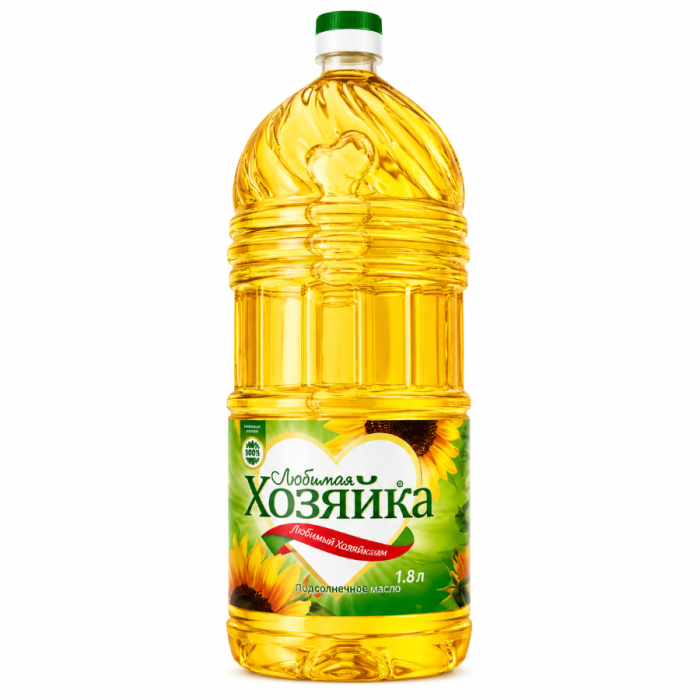 Масло подсолнечное ХОЗЯЙКА 1,8л