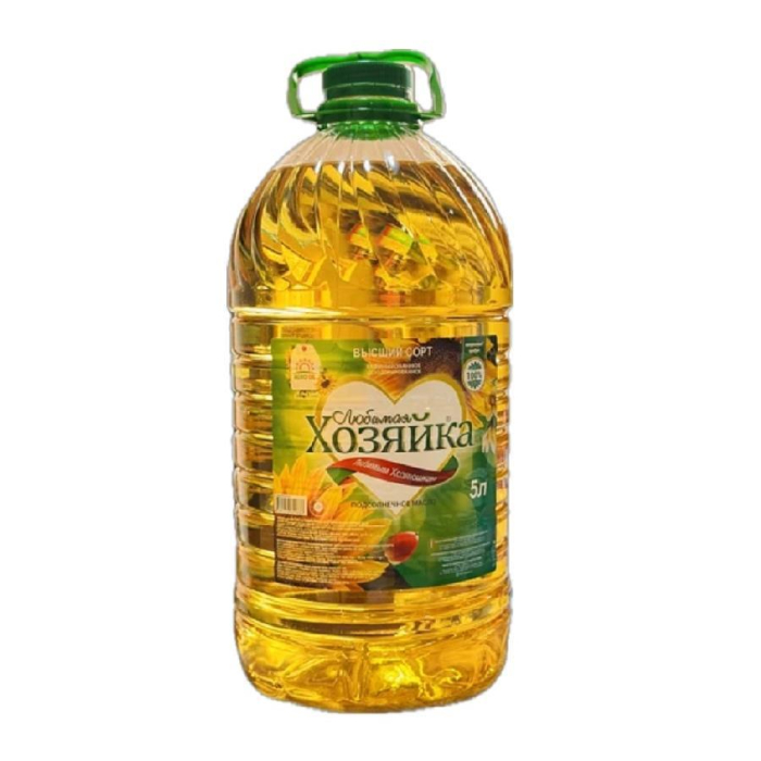 Масло подсолнечное ХОЗЯЙКА 5л