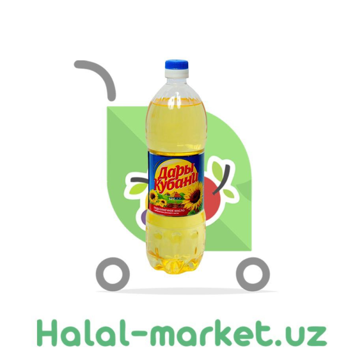 Масло подсолнечное ДАРЫ КУБАНИ 1л