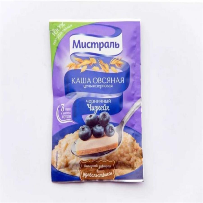 Каша Овсяная МИСТРАЛЬ Черничный Чизкейк 40гр