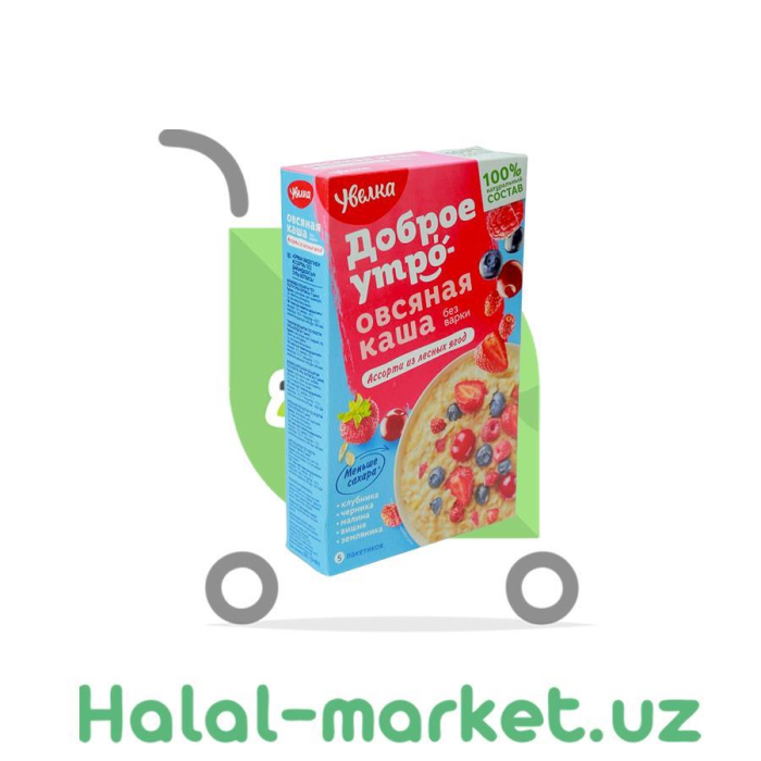 Каша овсяная МИСТРАЛЬ Ассорти ягодных вкусов 6*40гр