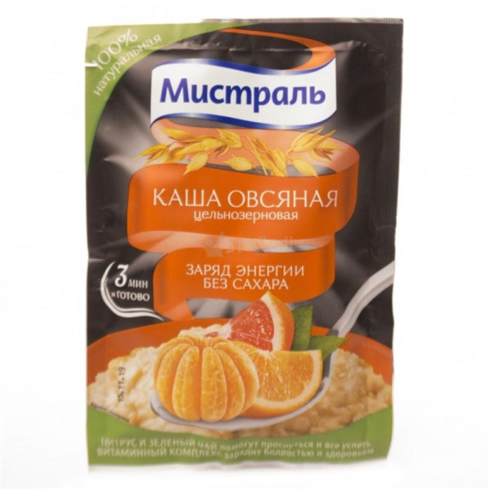 Каша овсяная МИСТРАЛЬ Заряд энергии 40гр