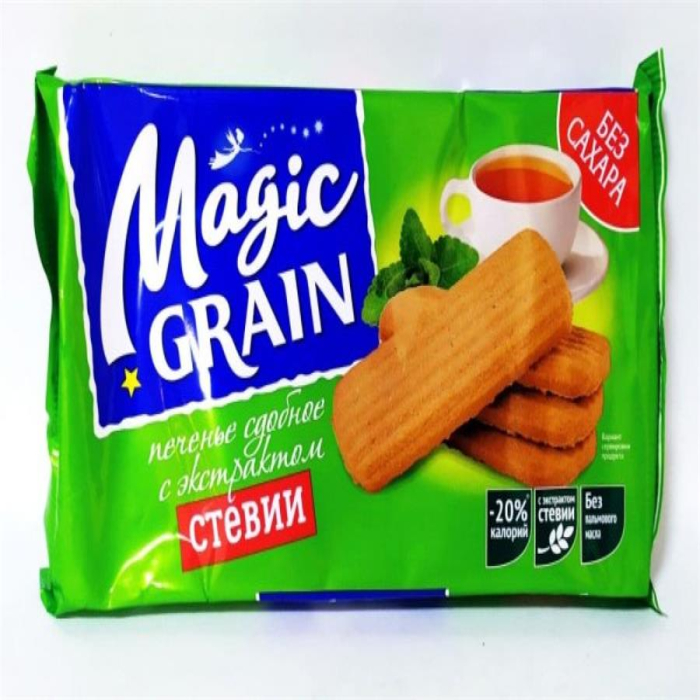 MAGIC GRAIN ПЕЧ.СТЕВИИ НА ФРУКТОЗЕ 150ГР