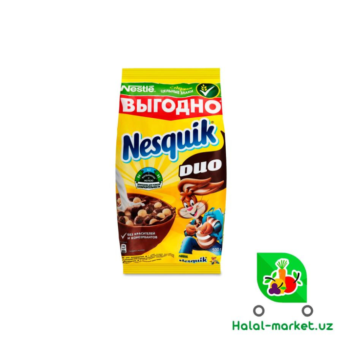 Сухой завтрак NESQUIK DUO 500гр М/у