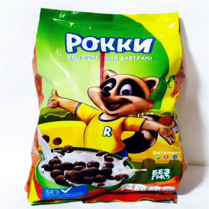 Готовый завтрак РОККИ шоколадные 250гр