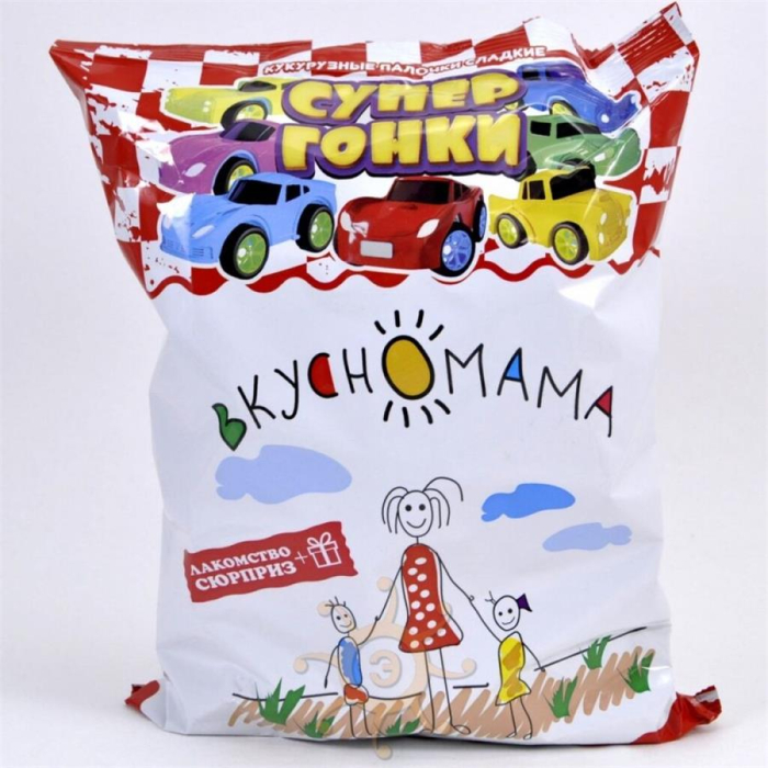 Кукурузные палочки Супергонки-Сюрприз 65гр