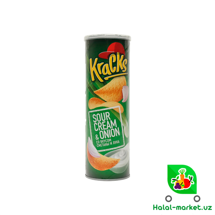 Чипсы KRACKS Сметана Лук 160гр