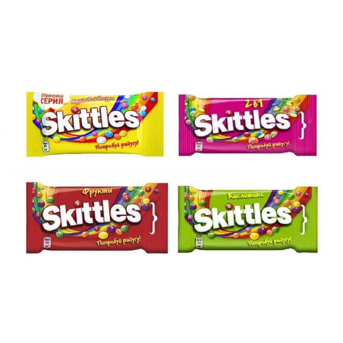 Драже SKITTLES Фруктовый Вкус 38гр