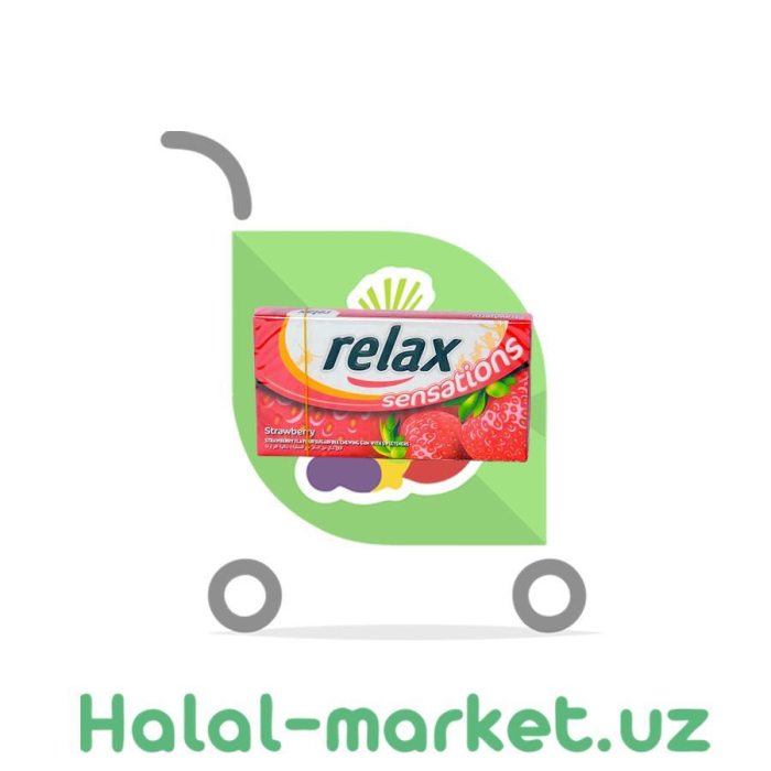 Жев.резинка RELAX Sensations Клубника 27гр