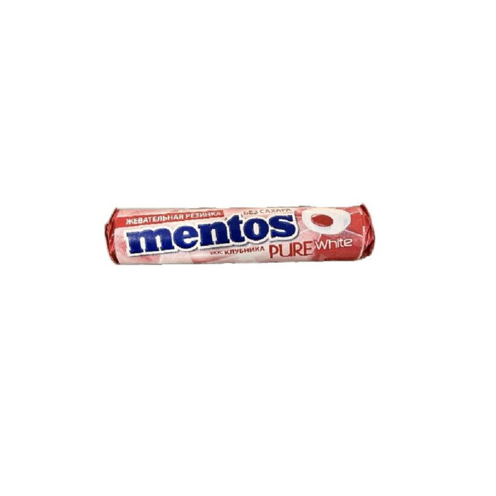 Жев,резинка MENTOS Клубника 15,5гр