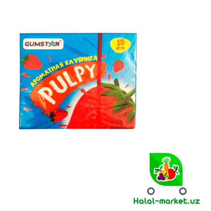 Жев.резинка PULPY Клубника 40.5гр