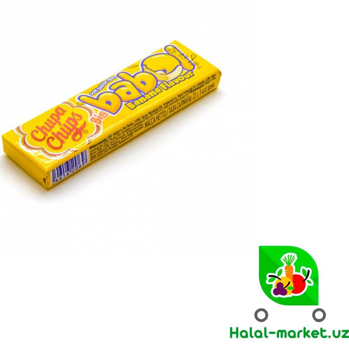 Жев,резинка BUBBLE GUM Банан 21гр
