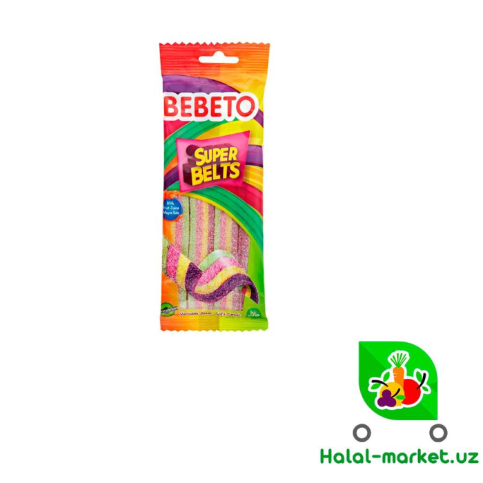 Мармелад BEBETO Super Belts 75г