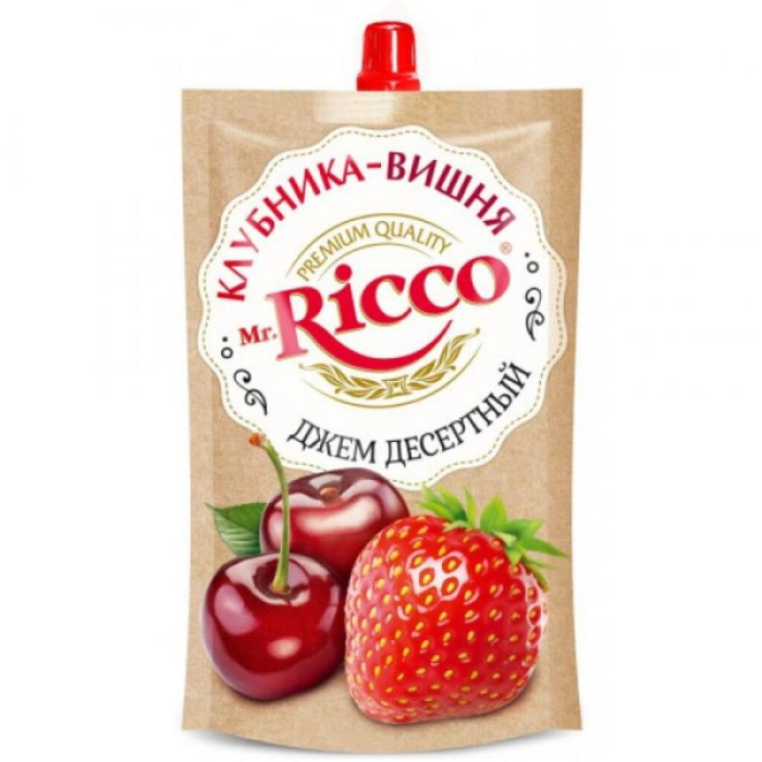 Варенье Mr.Ricco клубника и вишня 300гр