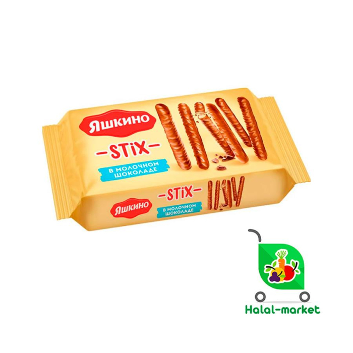 Печенье ЯШКИНО CHOCO STIX Молочный 130гр