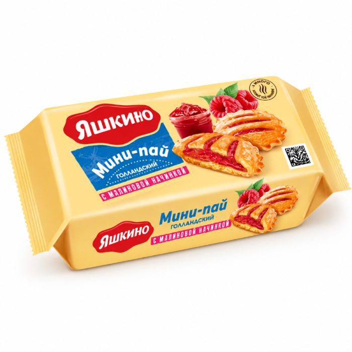 Печеные ЯШКИНО МИНИ-ПАЙ Малиновый 180гр