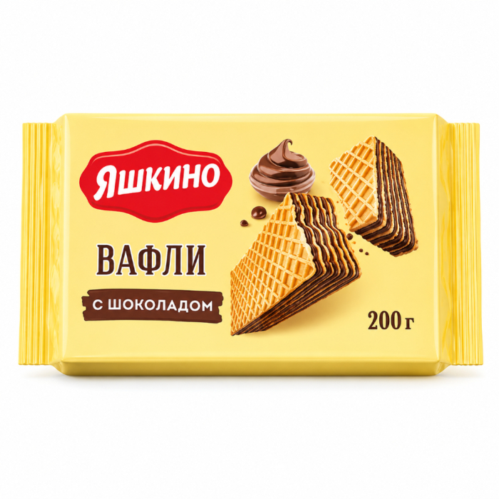 Вафли Яшкино С Шоколадом 200гр