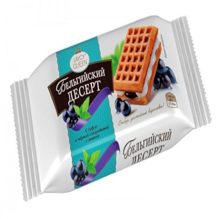 Вафли бельгийские LAYCY QUEEN Смородина и мята 336гр