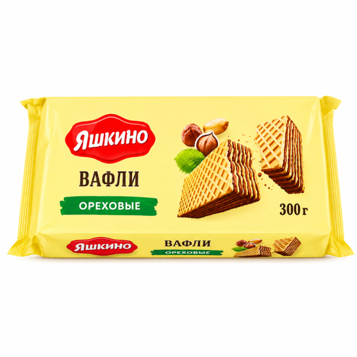 Вафли ЯШКИНО Ореховые 300гр