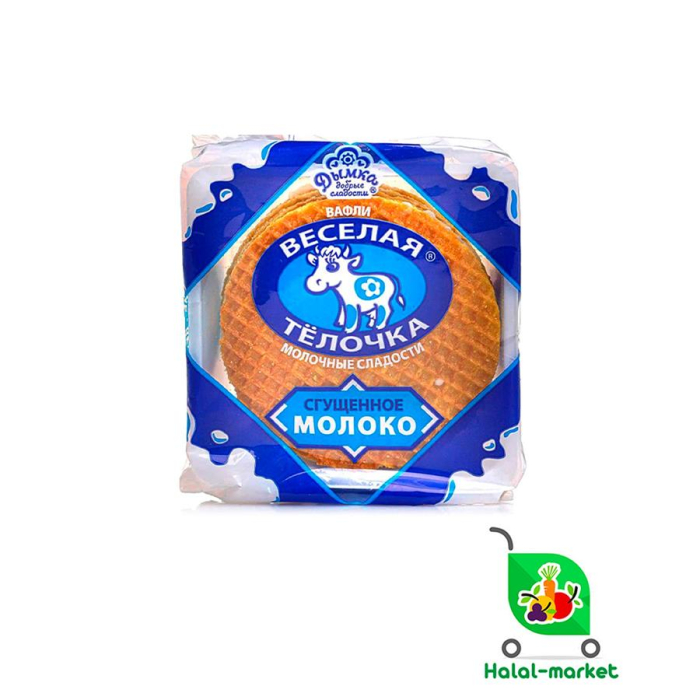 Вафли Веселая Тёлочка Сгущ.Молоко 150гр