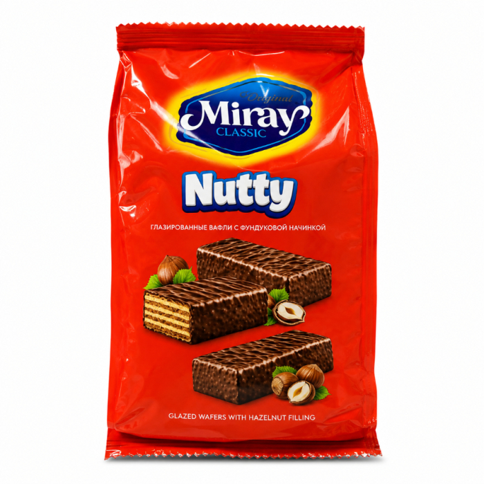 Вафли MIRAY NUTTY 200гр