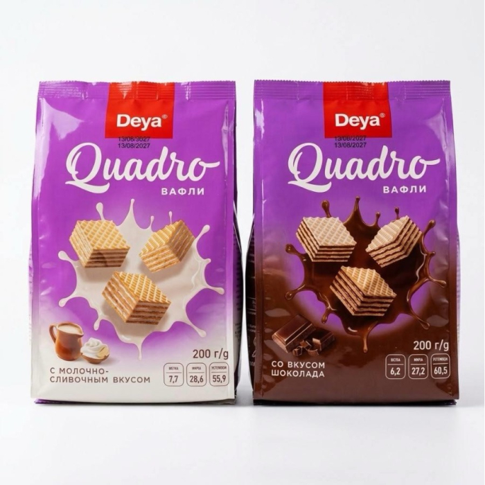 Вафли QUADRO 200гр