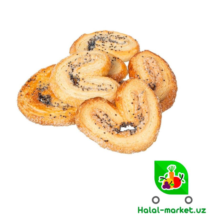 Слоенные ушки с маком (вес)