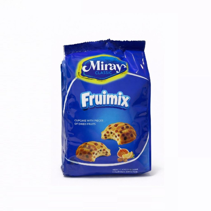 Кекс с кусочками сушеных фруктов MIRAY FRUIMIX 170гр