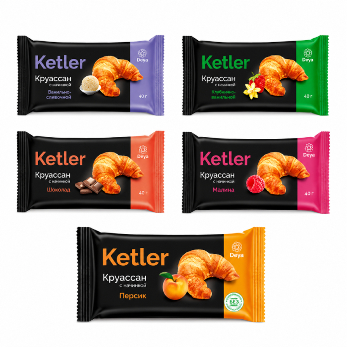 Круассан KETLER ассортименте 42гр