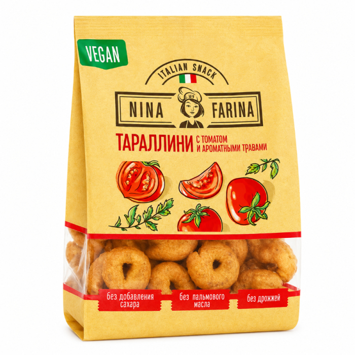 Сушки Тараллини с Томатом-Травами 180г