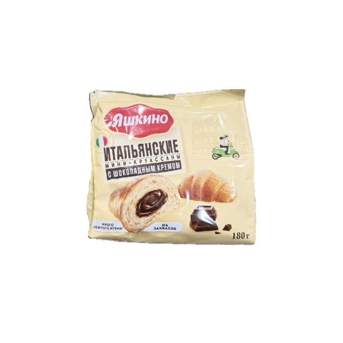 Круассаны мини ЯШКИНО Шоколадным Кремом180г
