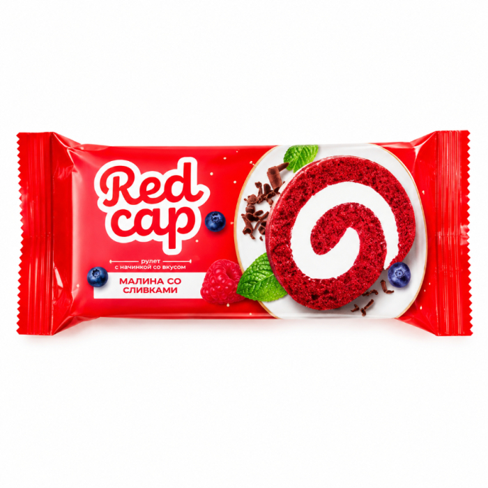 Бисквитный рулет Red Cap с маскарпоне 200г