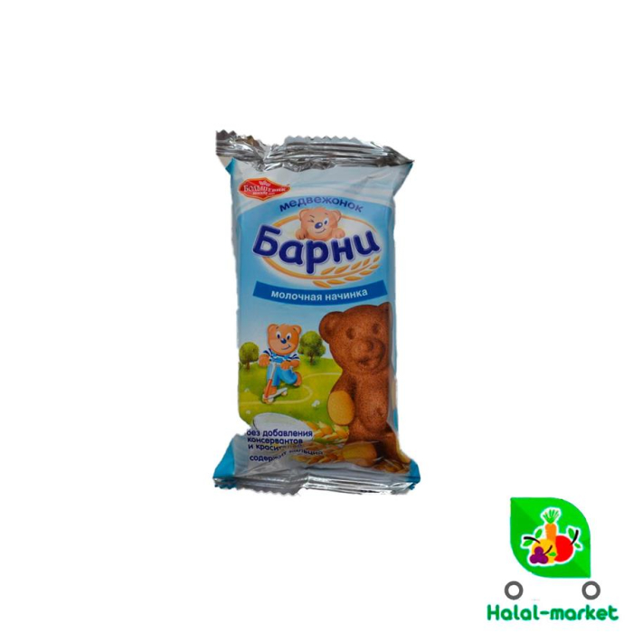 Печенье бисквитное БАРНИ с начинкой 1шт