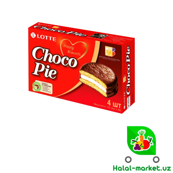 Печенье LOTTE CHOCO PIE 4*28гр