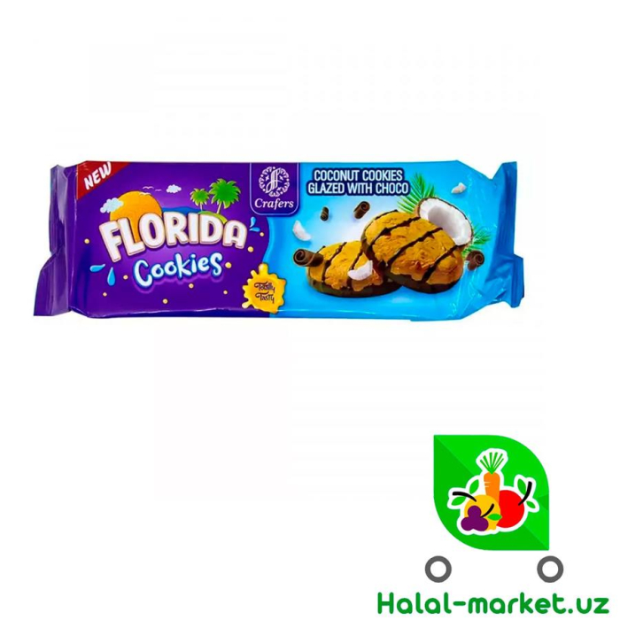 Печенье Florida Cookies CRAFERS с кусочками шоколда 180гр