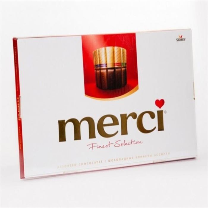 Шоколад MERCI 8-видов с начинкой и без 675гр