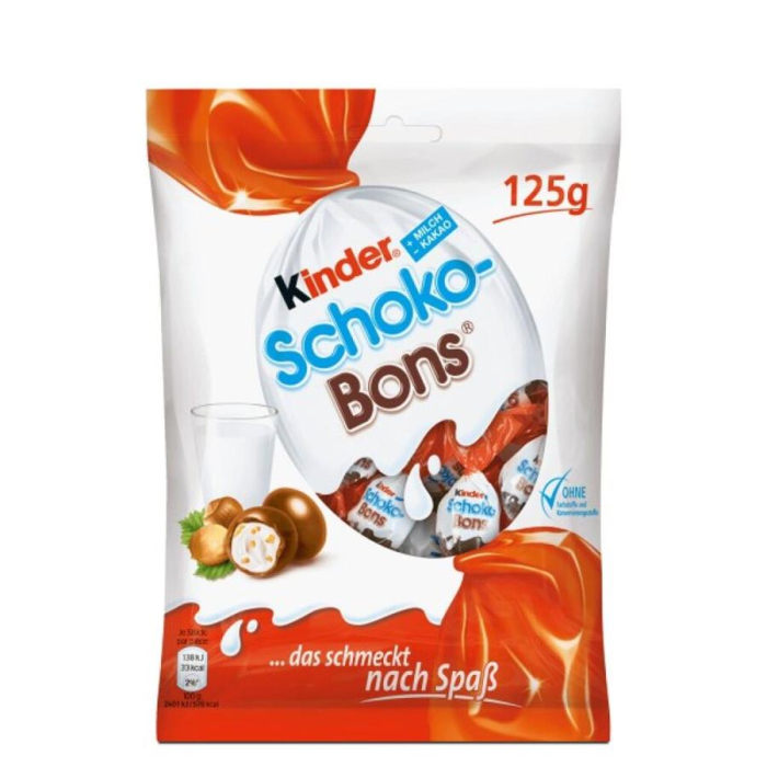 Шок.конфета kinder schoko bons 125гр