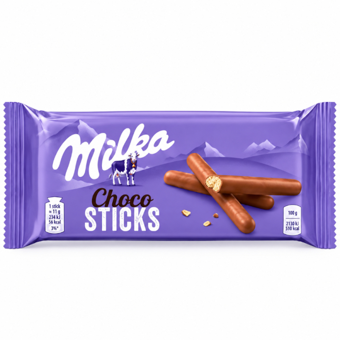 Шоколадные палочки MILKA STICKS 112гр