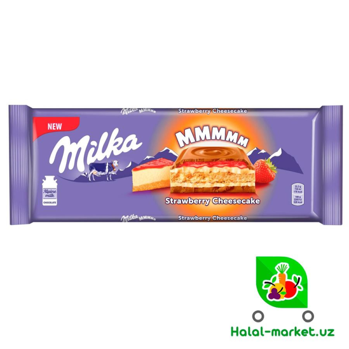 Шоколад MILKA Клубничный Чизкейк 300гр