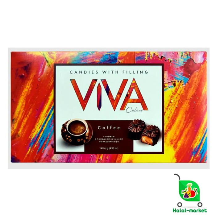 Шоколадные Конфеты VIVA Colour Коффе 140гр