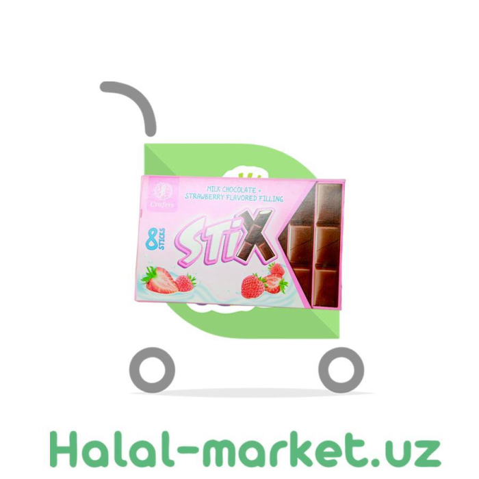 Шоколад CRAFERS Stix Клубника 152гр