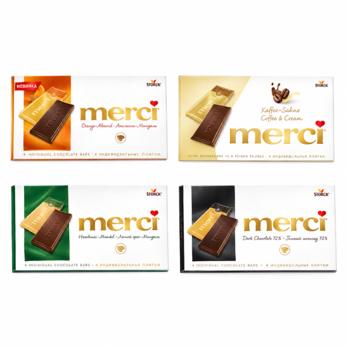 Шоколадная MERCI Ассорти 100гр